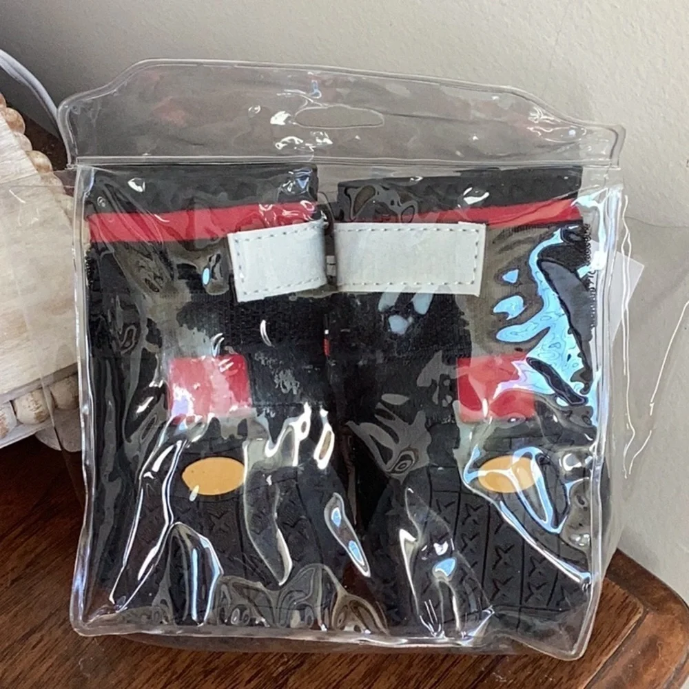 Red and Black Dog Boots